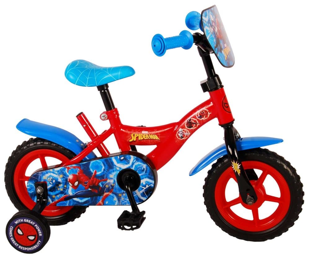 Spider-Man barncykel - Pojkar - 10 tum - Röd/Blå - Go-getter