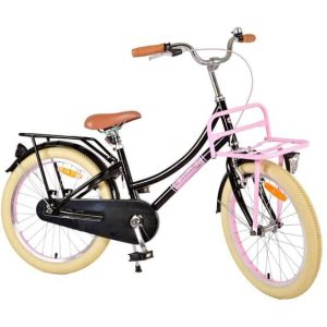 Volare - Barncykel - Excellent 20 Tum Svart - Fotbroms Med Pakethållare Fram