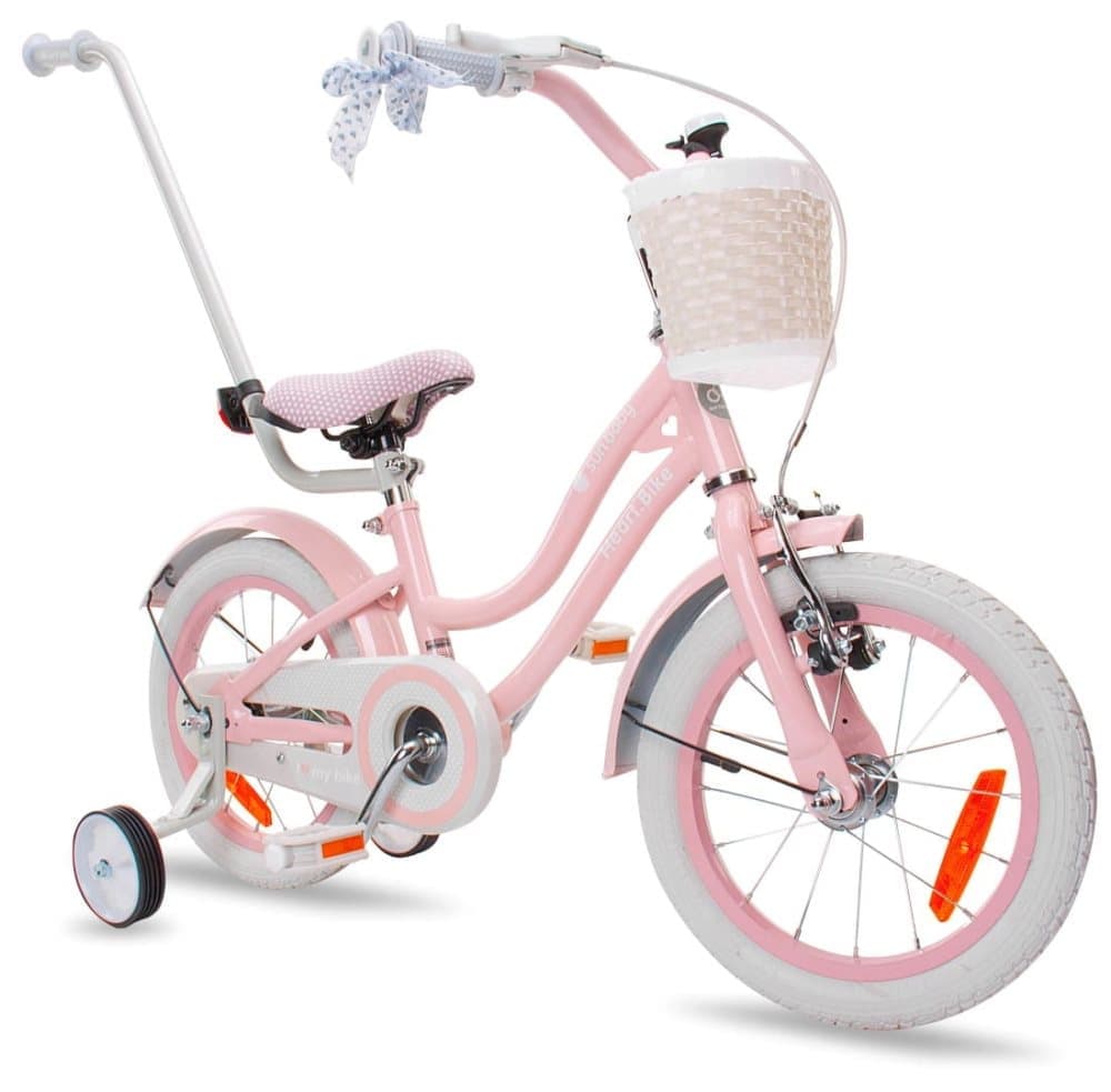 Heart Bike Flickcykel 14 tum med stödhjul